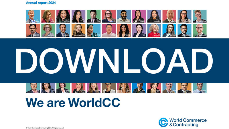 The WorldCC 2024 Annual Report provides a comprehensive look at a year of significant transformation and growth in the commercial and contract management profession. The report highlights how we are advancing the profession and supporting our global community. We feature stories from our members that showcase the real-world impact of our community, proving that commercial and contract management is not just about contracts; it is about outcomes, relationships, and business success.